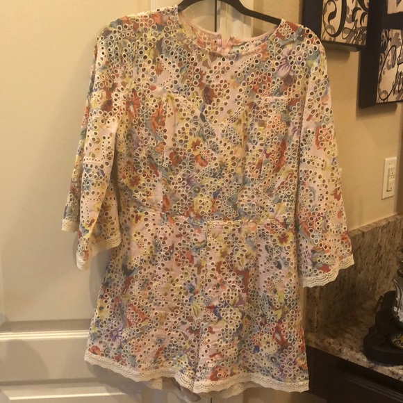 Boutique Eyelet Romper - Picture 1 of 1